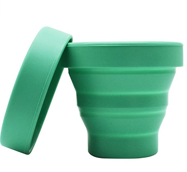 Collapsible Silicone Cleaner Container to Boil, Sterilize and Store Your Period Menstrual Cup