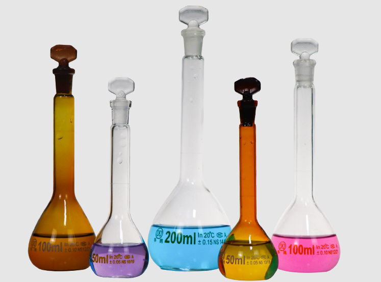 Laboratory Measuring Volumetric Glass Flask