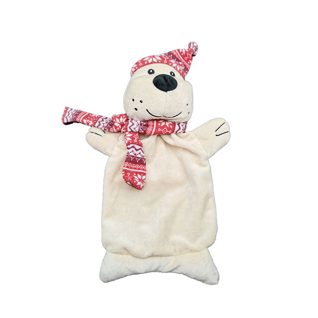 Reusable Hot Water Bottle With Soft Bear Cover