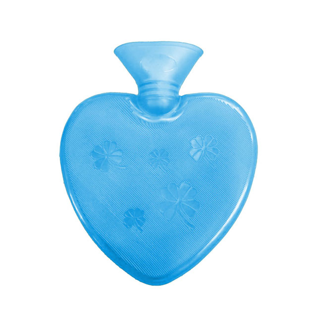 Heart Shaped Hot Water Bag Lucky Clover Pattern