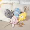 Warm Hand Small Capacity PVC Water Filling Hot Water Bag with Flush Animal Cover