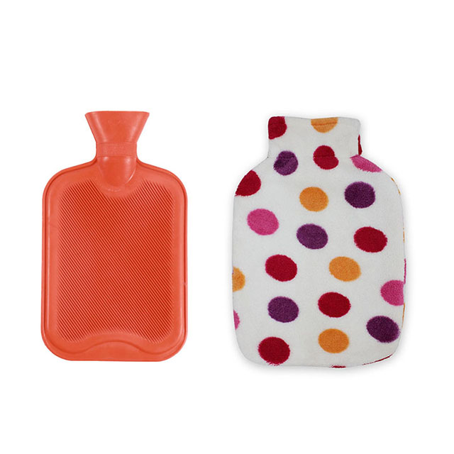 Classic Hot Cold Water Bag With Polka Dot Cover