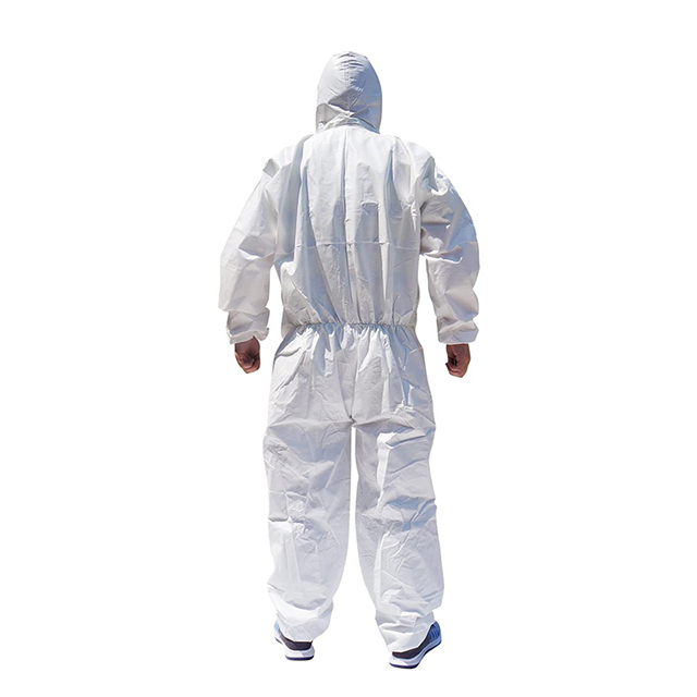Personal Protective Unisex Waterproof White Disposable Coveralls Full Body Containment