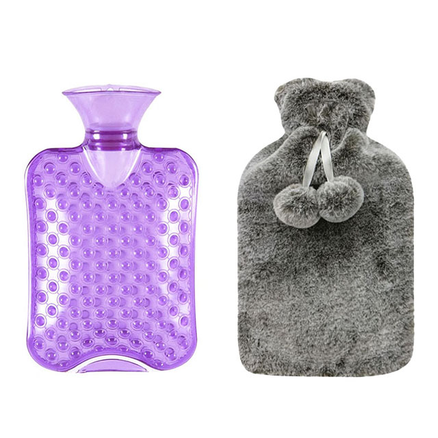 Premium Classic PVC Plush Cover Hot Water Bottle