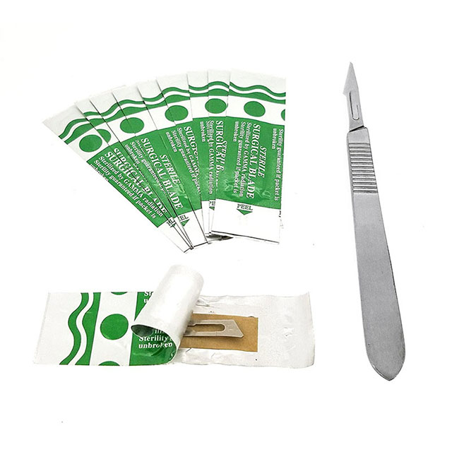 Disposable Surgical Scalpel Blades Sterile Surgical Blade Carbon Steel 