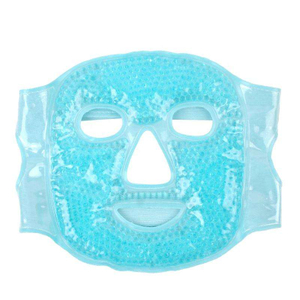 Hot Female Ice Face Eye Mask with Soft Plush Hot And Cold Therapy Full Face Gel Beads Ice Pack Mask