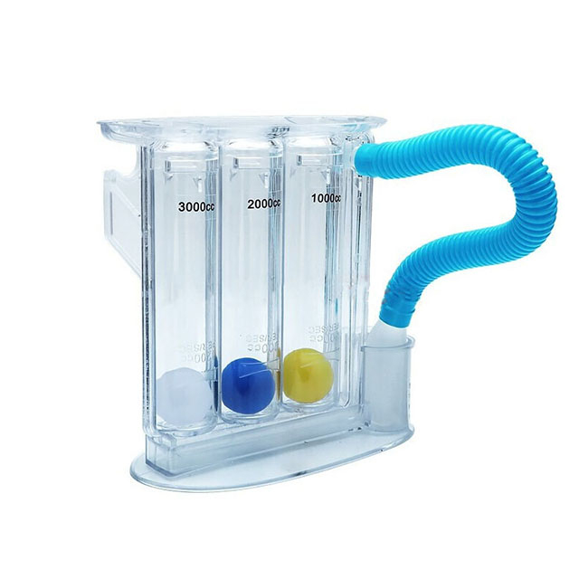 Portable Lung Exerciser Three Balls Spirometer for Breathing Training