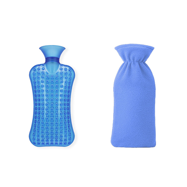 High-density PVC Hot Water Bottle With Fleece Cover