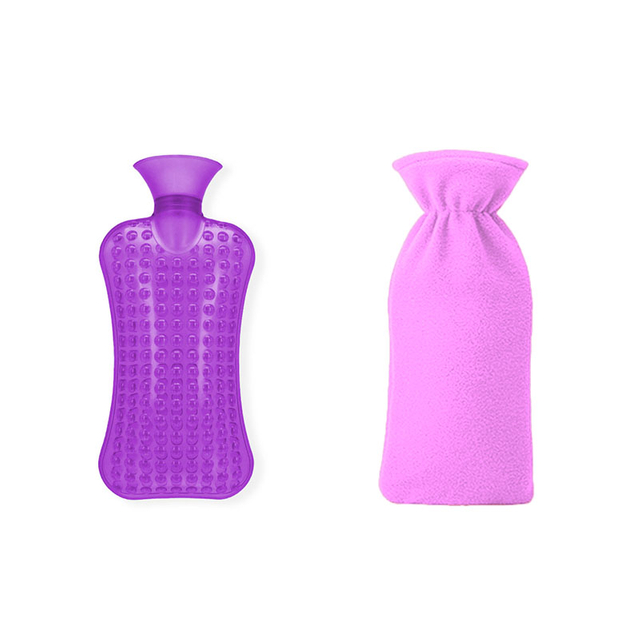 High-density PVC Hot Water Bottle With Fleece Cover