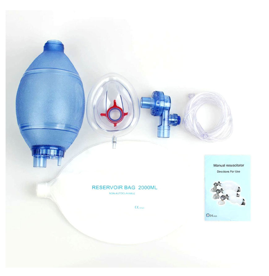 Le nouveau-né enfant nouveau-né adulte respirateur manuel d'oxygène  Resuscitator PVC CPR Ambu sac - Chine CPR Sac, Sac Resuscitator