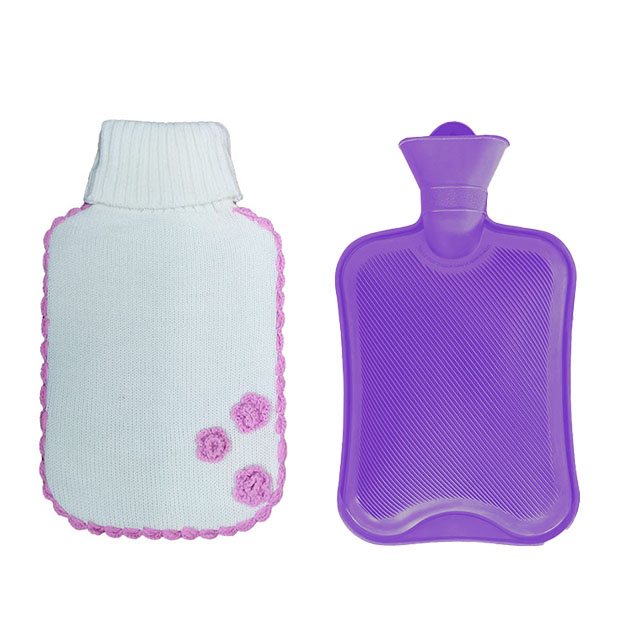 Premium Classic Hot Water Bottle With Cute Knit Cover 