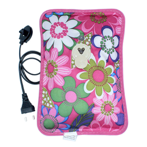 Electric Hot Water Bottle Flower Pattern for Hot Cold Therapy