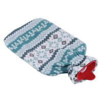 Hot Water Bag Bottle with Flannel Cover 