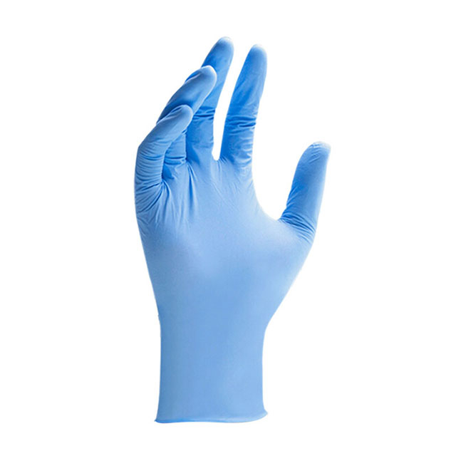 Blue Disposable Nitrile Examination Gloves Heavy Duty