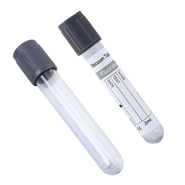 Grey Cap Head Medical Blood Sample Collection Tubes 