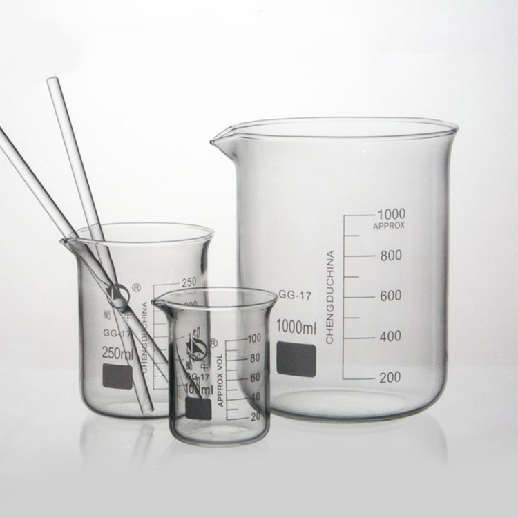 Laboratory high borosilicate glass round head stirring rod