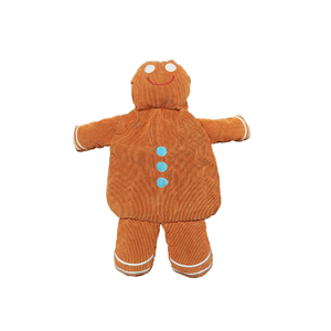 Premium Hot Water Bottle With Gingerbread Man Cover
