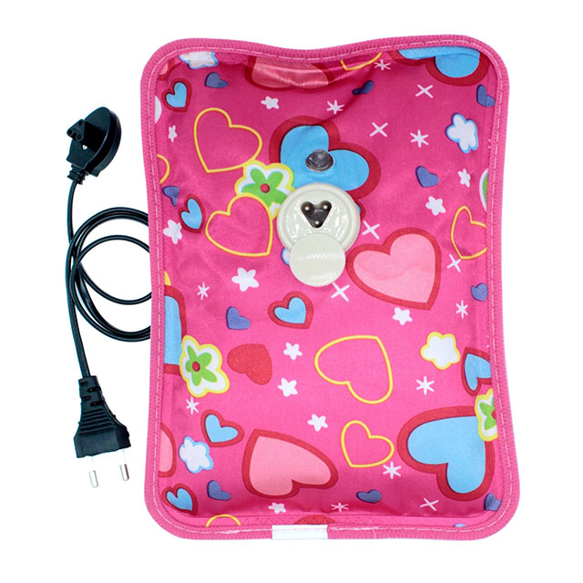 Electric Hot Water Bottle Flower Pattern for Hot Cold Therapy