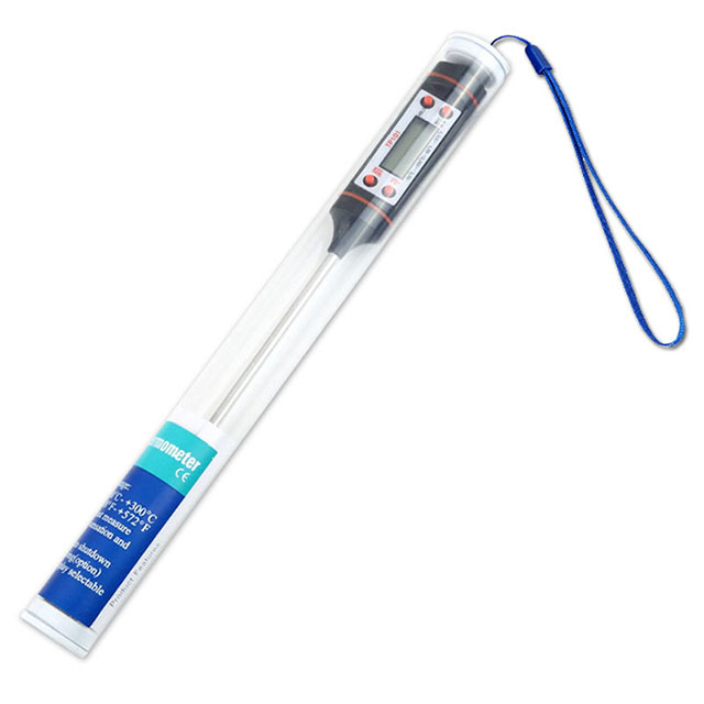 Instant Read Thermometer Long Probe Digital Display Food Thermometer