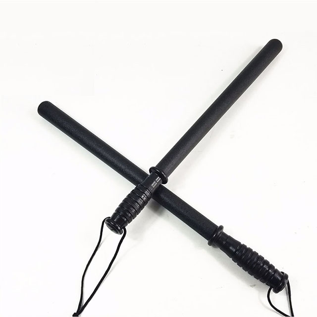 Public Safety Solid Steel Police Black Tactical Baton 