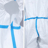 Disposable Protective Coveralls With Elastic Wrists