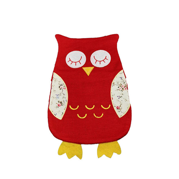 Classic Hot Water Bottle With Owl Soft Knit Cover