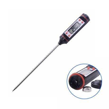 Instant Read Thermometer Long Probe Digital Display Food Thermometer