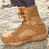 Two Colors Flyknit High Top Boots Outdoor Shoes