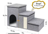 Washable Round Cat Bed, Comfortable Donut Cuddler Bed for Kitty Sleeping